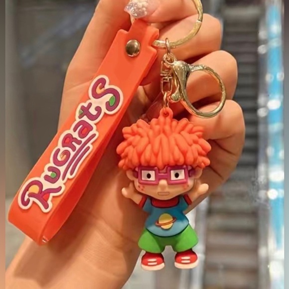 Chuckie ! Rugrats keychain use on you back pack purse or keys - Picture 5 of 5